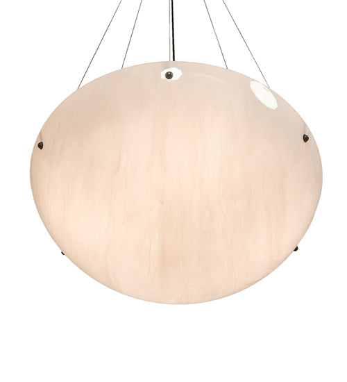 Meyda Lighting Cypola 30" 4-Light Timeless Bronze Inverted Pendant Light With Whitestone Idalight Shade
