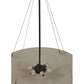 Meyda Lighting Cypola 30" 6-Light Timeless Bronze Alabaster Inverted Pendant Light With Fleshtone Idalight Shade