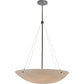 Meyda Lighting Cypola 30" 6-Light Timeless Bronze Alabaster Inverted Pendant Light With Fleshtone Idalight Shade