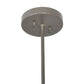 Meyda Lighting Cypola 30" 6-Light Timeless Bronze Sterling Flame Inverted Pendant Light With Rubyrock Idalight Shade