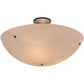 Meyda Lighting Cypola 32" 6-Light Oil Rubbed Bronze Inverted Pendant Light With Whitestone Idalight Shade