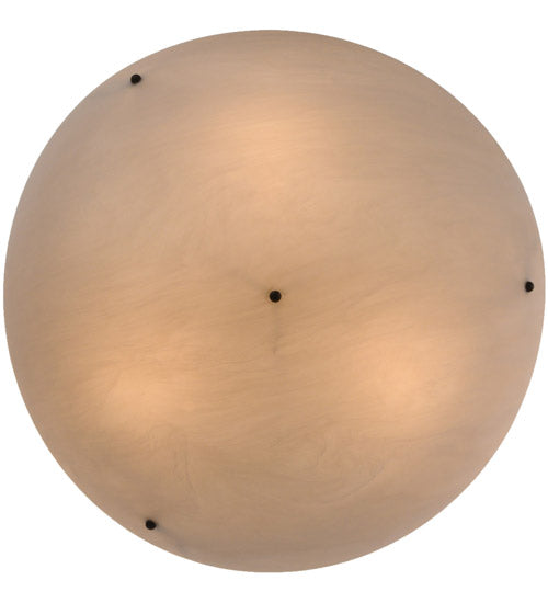 Meyda Lighting Cypola 32" 6-Light Oil Rubbed Bronze Inverted Pendant Light With Whitestone Idalight Shade