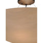 Meyda Lighting Cypola 32" 6-Light Oil Rubbed Bronze Inverted Pendant Light With Whitestone Idalight Shade