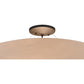 Meyda Lighting Cypola 32" 6-Light Oil Rubbed Bronze Inverted Pendant Light With Whitestone Idalight Shade