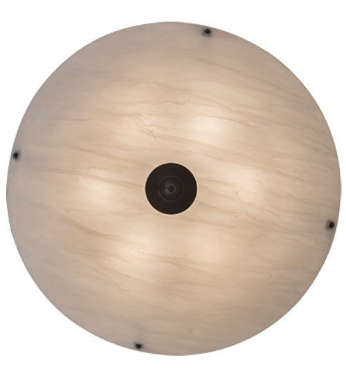Meyda Lighting Cypola 36" 10-Light 2-Tier Timeless Bronze Inverted Pendant Light With Whitestone Idalight Shade Glass