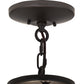 Meyda Lighting Cypola 36" 10-Light 2-Tier Timeless Bronze Inverted Pendant Light With Whitestone Idalight Shade Glass