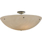 Meyda Lighting Cypola 36" 6-Light Oil Rubbed Bronze Inverted Pendant Light With Whitestone Idalight Shade Glass