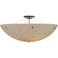 Meyda Lighting Cypola 36" 6-Light Oil Rubbed Bronze Inverted Pendant Light With Whitestone Idalight Shade Glass