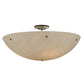 Meyda Lighting Cypola 36" 6-Light Oil Rubbed Bronze Inverted Pendant Light With Whitestone Idalight Shade Glass