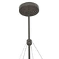 Meyda Lighting Cypola 36" 6-Light Timeless Bronze Inverted Pendant Light With Ambra Siena Idalight Shade
