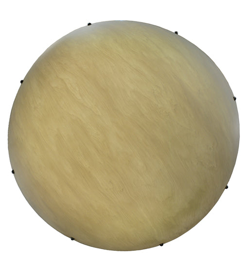 Meyda Lighting Cypola 36" 8-Light Brushed Nickel Alabaster Inverted Pendant Light With Beige Fleshtone Idalight Shade