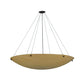 Meyda Lighting Cypola 48" 8-Light Oil Rubbed Bronze Inverted Pendant Light With Amber Tawnyrock Idalight Shade