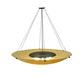 Meyda Lighting Cypola 48" 8-Light Oil Rubbed Bronze Inverted Pendant Light With Amber Tawnyrock Idalight Shade