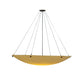 Meyda Lighting Cypola 48" 8-Light Oil Rubbed Bronze Inverted Pendant Light With Amber Tawnyrock Idalight Shade