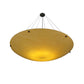 Meyda Lighting Cypola 48" 8-Light Oil Rubbed Bronze Inverted Pendant Light With Amber Tawnyrock Idalight Shade