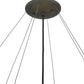 Meyda Lighting Cypola 48" 8-Light Oil Rubbed Bronze Inverted Pendant Light With Amber Tawnyrock Idalight Shade