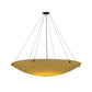 Meyda Lighting Cypola 48" 8-Light Oil Rubbed Bronze Inverted Pendant Light With Amber Tawnyrock Idalight Shade