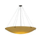 Meyda Lighting Cypola 48" 8-Light Oil Rubbed Bronze Inverted Pendant Light With Tawnyrock Idalight Shade Glass