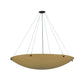 Meyda Lighting Cypola 48" 8-Light Oil Rubbed Bronze Inverted Pendant Light With Tawnyrock Idalight Shade Glass