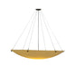 Meyda Lighting Cypola 48" 8-Light Oil Rubbed Bronze Inverted Pendant Light With Tawnyrock Idalight Shade Glass