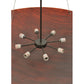 Meyda Lighting Cypola 48" 8-Light Timeless Bronze Inverted Pendant Light With Maduro Idalight Shade