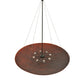 Meyda Lighting Cypola 48" 8-Light Timeless Bronze Inverted Pendant Light With Maduro Idalight Shade