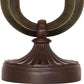 Meyda Lighting Cypress 29" 2-Light Mahogany Bronze Table Lamp With Brown Fabric Shade