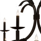 Meyda Lighting Cypress 48" 12-Light Satin Black Chandelier