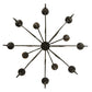 Meyda Lighting Cypress 48" 12-Light Timeless Bronze Chandelier With Ivory Faux Candlelight