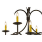 Meyda Lighting Cypress 48" 12-Light Timeless Bronze Chandelier With Ivory Faux Candlelight
