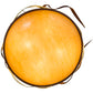 Meyda Lighting Daffodil 26" 4-Light Rust Inverted Pendant Light With Amber Quartz Idalight Shade