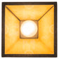 Meyda Lighting Dalton 10" Copper Rust Pendant Light With Beige Tawnyrock Idalight Shade Glass