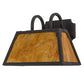 Meyda Lighting Dalton 14" 2-Light Cajun Spice Wall Sconce With Ambra Siena Idalight Shade