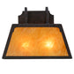 Meyda Lighting Dalton 14" 2-Light Cajun Spice Wall Sconce With Ambra Siena Idalight Shade