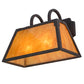 Meyda Lighting Dalton 14" 2-Light Cajun Spice Wall Sconce With Ambra Siena Idalight Shade