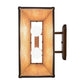 Meyda Lighting Dalton 14" 2-Light Cajun Spice Wall Sconce With Ambra Siena Idalight Shade