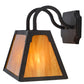 Meyda Lighting Dalton 14" 2-Light Cajun Spice Wall Sconce With Ambra Siena Idalight Shade