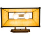 Meyda Lighting Dalton 14" 2-Light Copper Rust Wall Sconce With Amber Tawnyrock Idalight Shade Glass