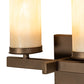 Meyda Lighting Dante 12" 2-Light Tyler Bronze Wall Sconce With Sahara Taupe Idalight Shade