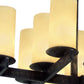 Meyda Lighting Dante 36" 12-Light Blackwash Chandelier With Provostone Idalight Shade