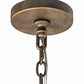 Meyda Lighting Dante 36" 12-Light French Bronze Chandelier With Ivory Provostone Idalight Shade Glass