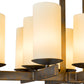 Meyda Lighting Dante 36" 12-Light French Bronze Chandelier With Ivory Provostone Idalight Shade Glass