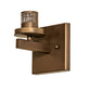 Meyda Lighting Dante 5" Tyler Bronze Wall Sconce With Sahara Taupe Idalight Shade