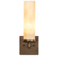 Meyda Lighting Dante 5" Tyler Bronze Wall Sconce With Sahara Taupe Idalight Shade