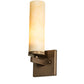 Meyda Lighting Dante 5" Tyler Bronze Wall Sconce With Sahara Taupe Idalight Shade