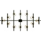 Meyda Lighting Dante 54" 12-Light Coffee Bean Island Chandelier With Ivory Textrene Shade