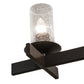 Meyda Lighting Dante 72" 16-Light Old Wrought Iron Island Chandelier With Clear Seeded Shade Glass
