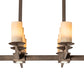 Meyda Lighting Dante 72" 16-Light Tyler Bronze Chandelier With Sahara Taupe Idalight Shade
