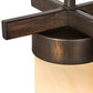 Meyda Lighting Dante 8" Cimarron Bronze Mini Pendant Light With Botticino Idalight Shade