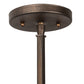 Meyda Lighting Dante 8" Cimarron Bronze Mini Pendant Light With Botticino Idalight Shade